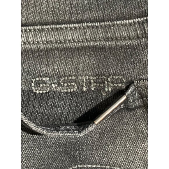 G-STAR RAW 3301 SLIM MEN'S JEANS BLACK W30 L32 STRETCH BUTTON'S DENIM - Picture 10 of 16